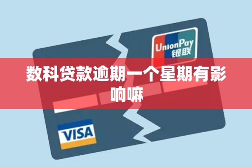数科贷款逾期一个星期有影响嘛