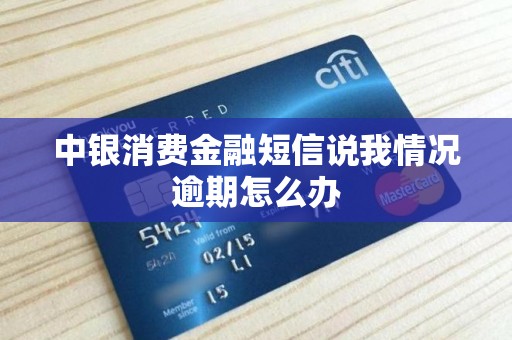 中银消费金融短信说我情况逾期怎么办