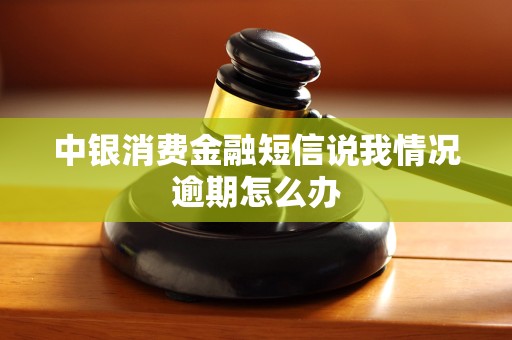中银消费金融短信说我情况逾期怎么办