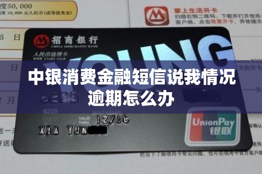 中银消费金融短信说我情况逾期怎么办