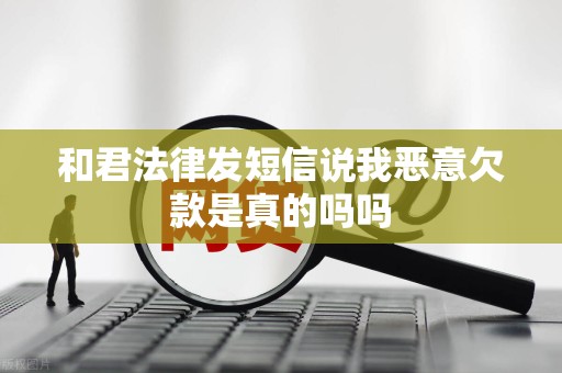 和君法律发短信说我恶意欠款是真的吗吗