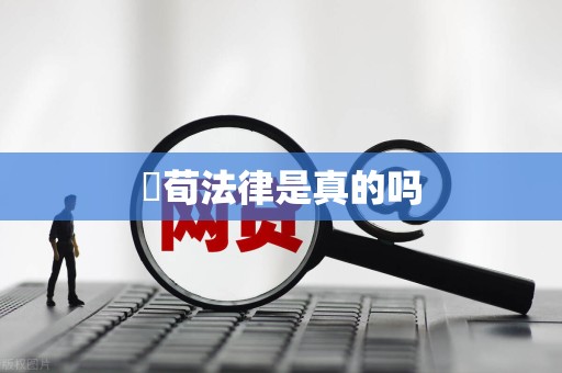 祎荀法律是真的吗