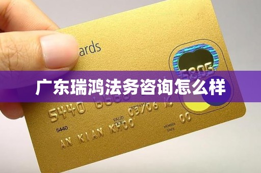 广东瑞鸿法务咨询怎么样