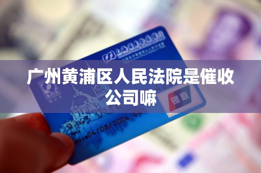 广州黄浦区人民法院是催收公司嘛