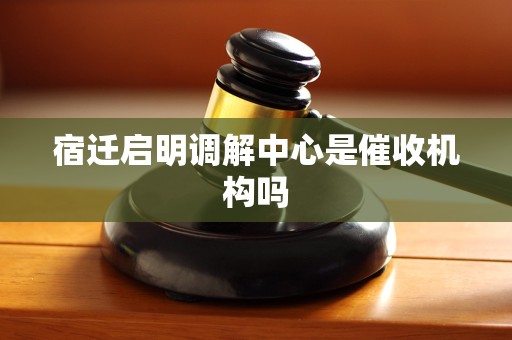 宿迁启明调解中心是催收机构吗 宿迁启明调解中心是催收机构吗