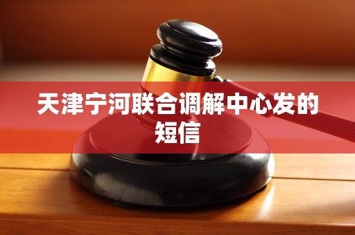 天津宁河联合调解中心发的短信 天津宁河联合调解中心发的短信