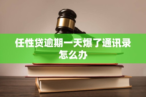 任性贷逾期一天爆了通讯录怎么办
