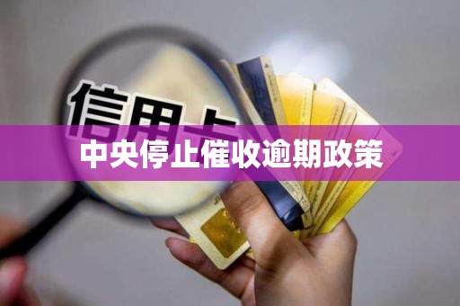 中央停止催收逾期政策