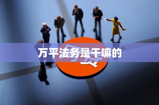 万平法务是干嘛的