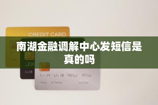 南湖金融调解中心发短信是真的吗
