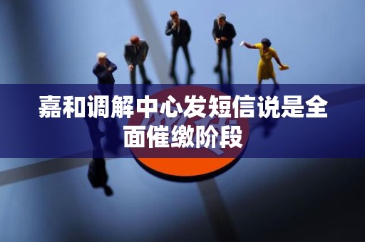 嘉和调解中心发短信说是全面催缴阶段