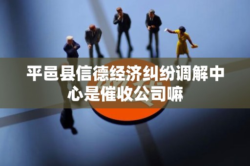 平邑县信德经济纠纷调解中心是催收公司嘛