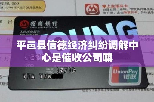 平邑县信德经济纠纷调解中心是催收公司嘛