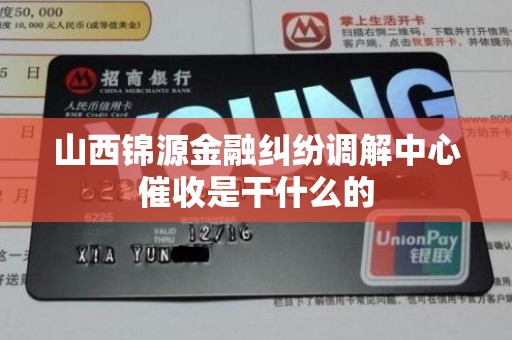 山西锦源金融纠纷调解中心催收是干什么的