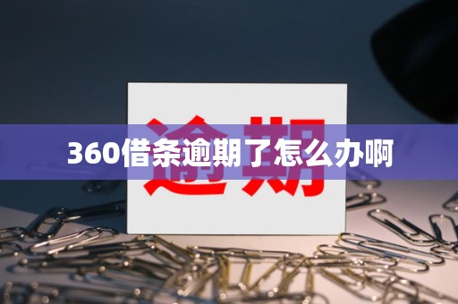 360借条逾期了怎么办啊 360借条逾期了怎么办啊