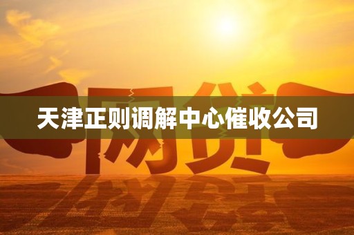 天津正则调解中心催收公司