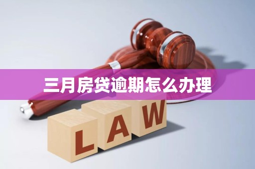 三月房贷逾期怎么办理