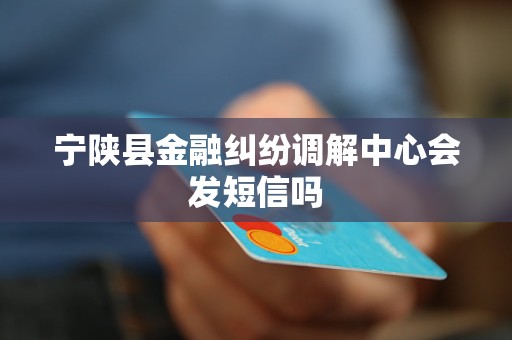 宁陕县金融纠纷调解中心会发短信吗