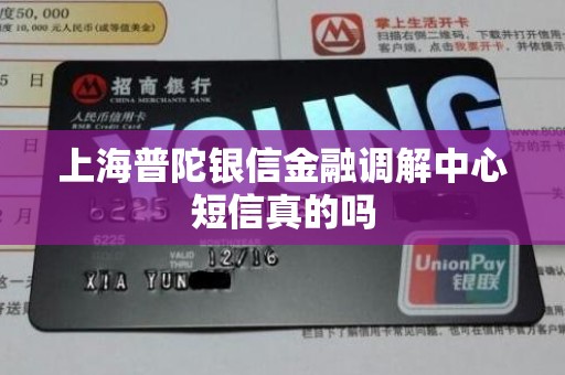 上海普陀银信金融调解中心短信真的吗