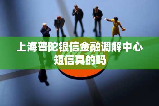 上海普陀银信金融调解中心短信真的吗