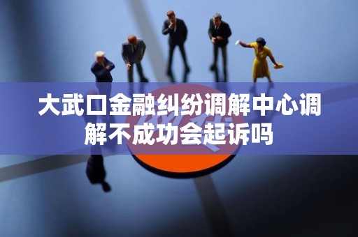 大武口金融纠纷调解中心调解不成功会起诉吗