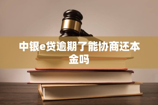 中银e贷逾期了能协商还本金吗