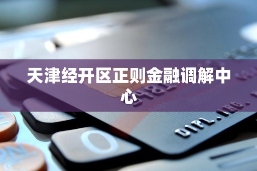 天津经开区正则金融调解中心
