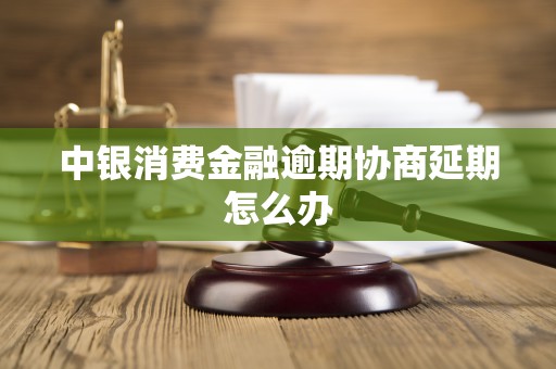 中银消费金融逾期协商延期怎么办