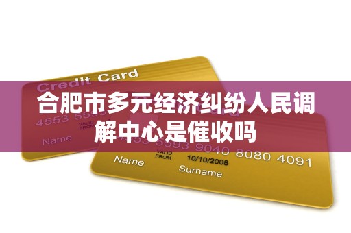 合肥市多元经济纠纷人民调解中心是催收吗