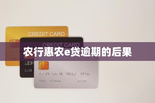 农行惠农e贷逾期的后果