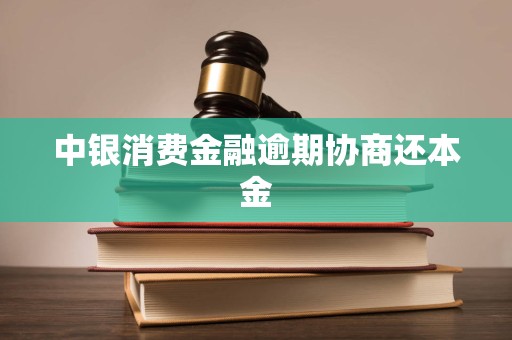 中银消费金融逾期协商还本金