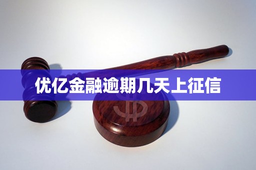 优亿金融逾期几天上征信