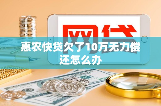 惠农快贷欠了10万无力偿还怎么办