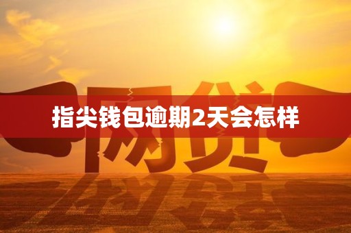 指尖钱包逾期2天会怎样 指尖钱包逾期2天会怎样
