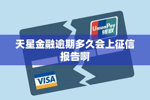 天星金融逾期多久会上征信报告啊