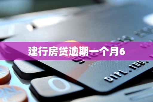 建行房贷逾期一个月6 建行房贷逾期一个月6