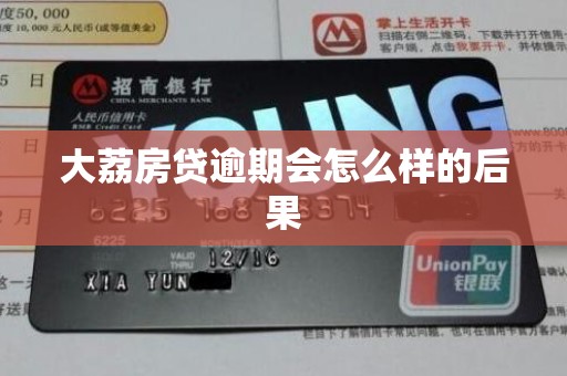 大荔房贷逾期会怎么样的后果