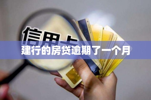 建行的房贷逾期了一个月 建行的房贷逾期了一个月
