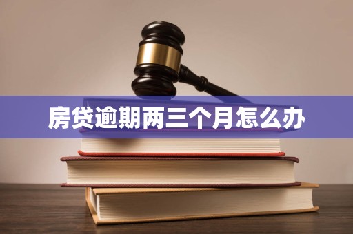 房贷逾期两三个月怎么办