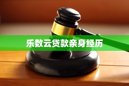 乐数云贷款亲身经历