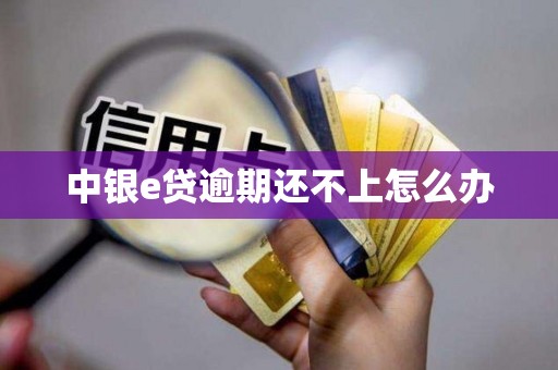 中银e贷逾期还不上怎么办 中银e贷逾期还不上怎么办