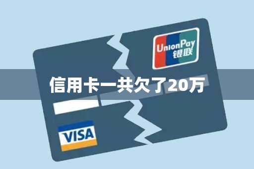信用卡一共欠了20万
