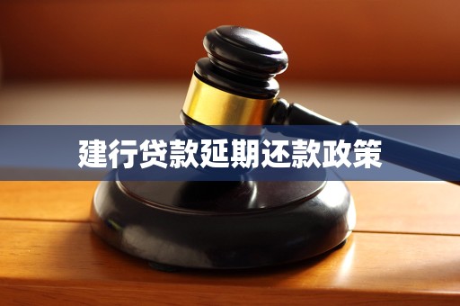 建行贷款延期还款政策 建行贷款延期还款政策