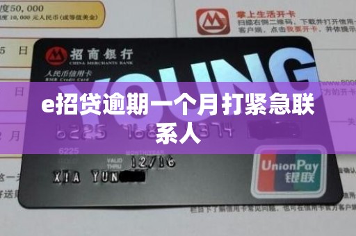e招贷逾期一个月打紧急联系人