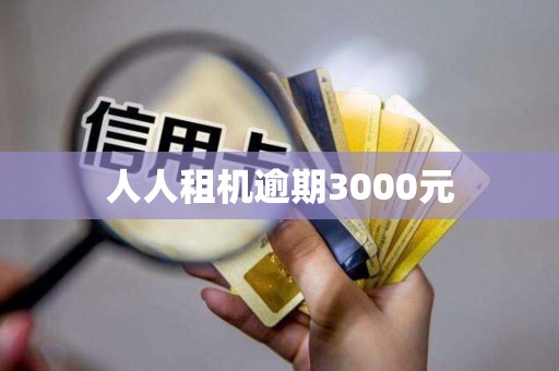人人租机逾期3000元
