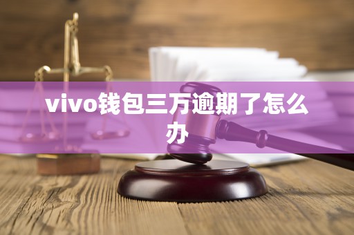 vivo钱包三万逾期了怎么办