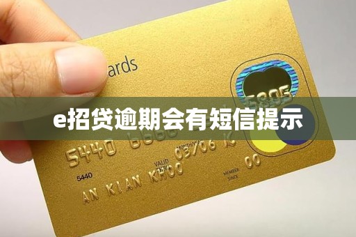 e招贷逾期会有短信提示