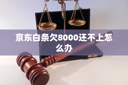 京东白条欠8000还不上怎么办