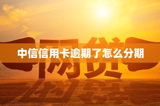 中信信用卡逾期了怎么分期