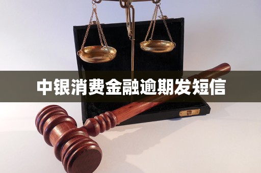 中银消费金融逾期发短信 中银消费金融逾期发短信